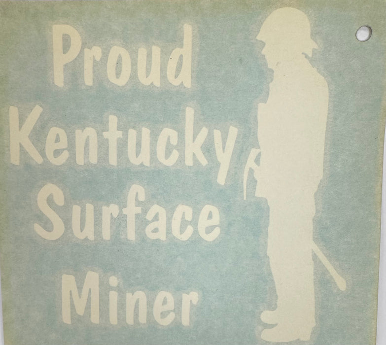Decal-Proud Kentucky Surface Miner