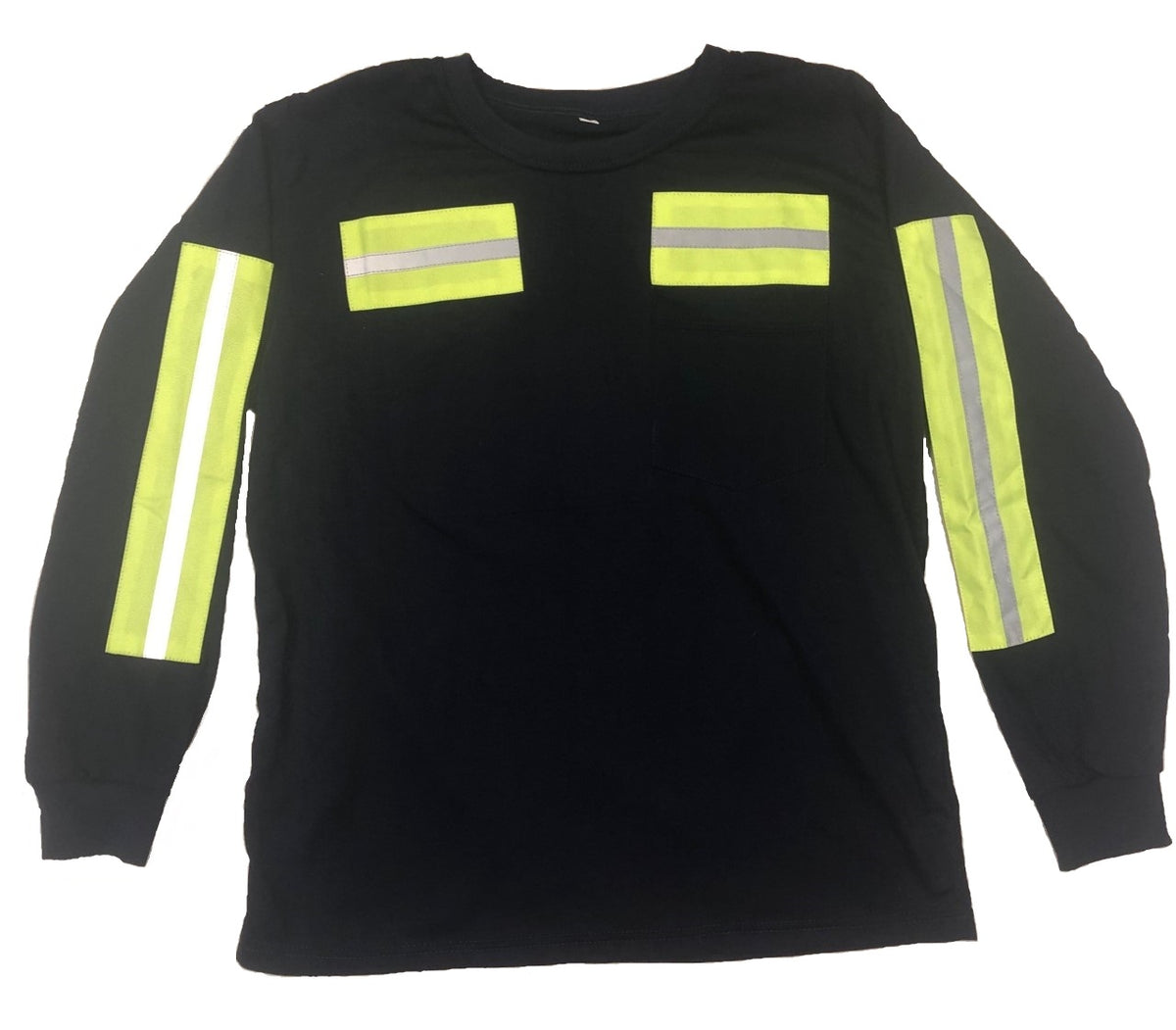 Low Pro Enhanced Visibility Reflective Long Sleeve T-Shirt, Navy w/Lim