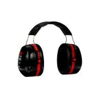 3M PELTOR™ Optime™ 105 Earmuff, 27 dB NRR, Black/Red, Cap Mount-247-H10P3E