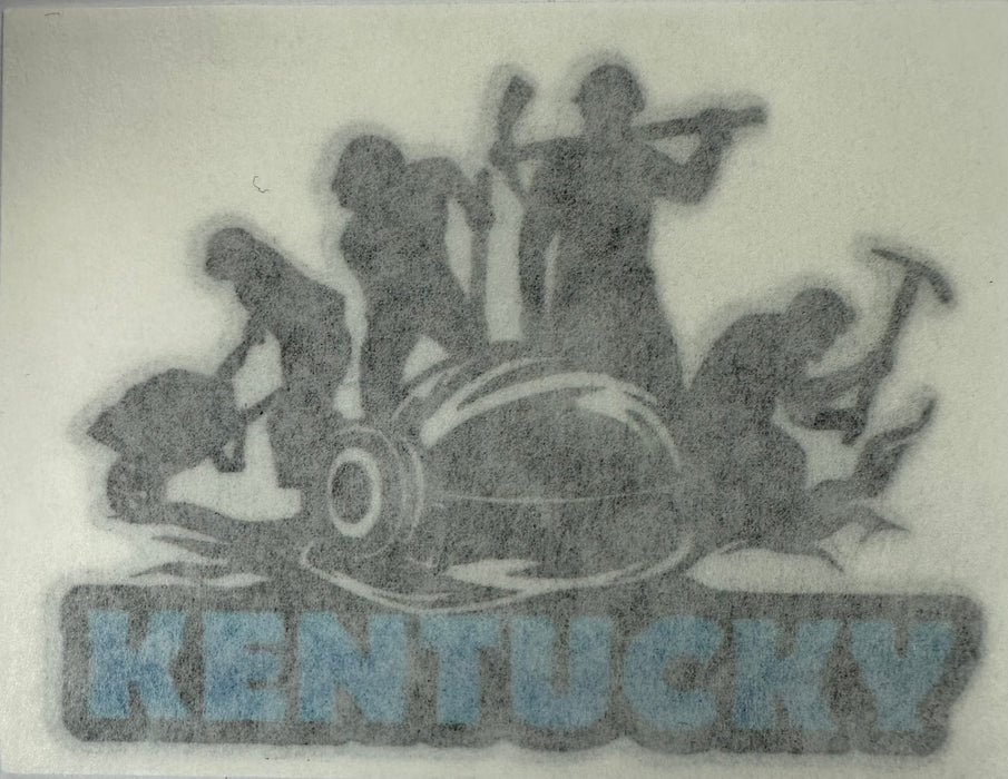 Decal-Kentucky w/Hard Hat & Miner