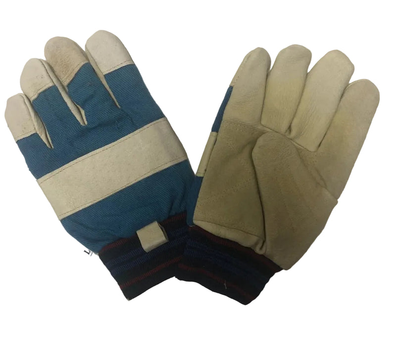 West Chester 1555RF Pigskin Leather Glove-Large, Safety Work Gloves with Foam Lining, Kevlar Thread, Wing Thumb, Crisscross Stitched Palm (12 Pair)