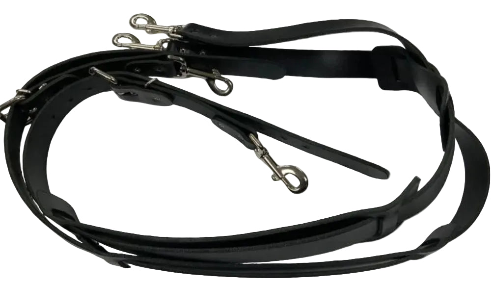 Low Pro 1 1/2" Clip On Leather Suspenders