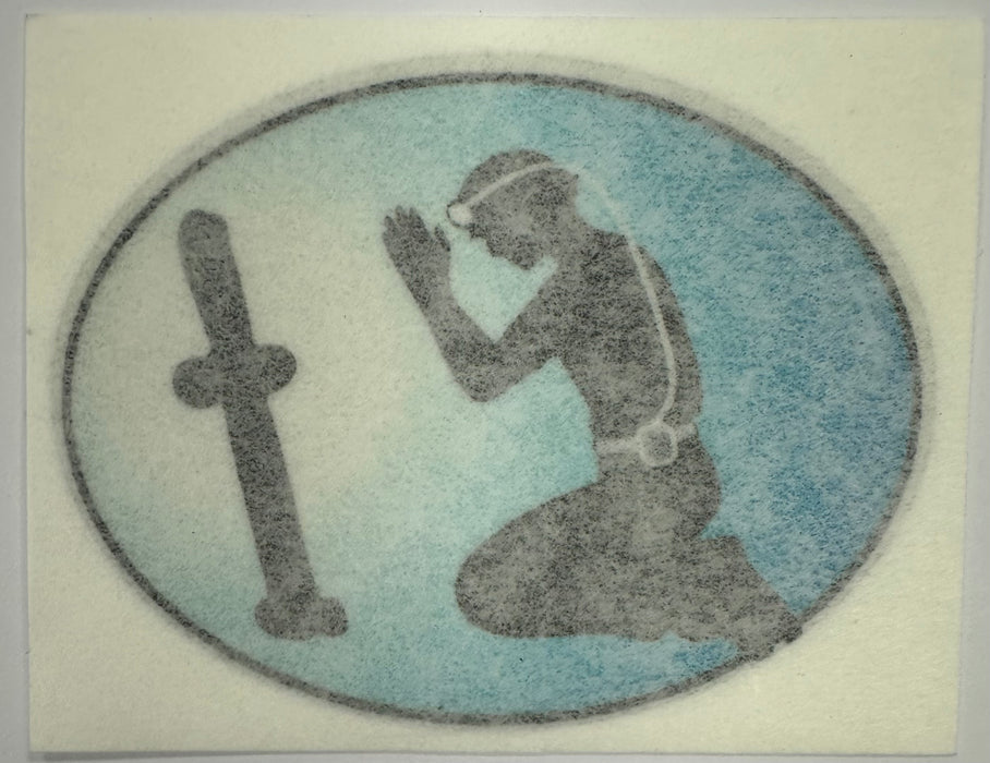 Decal-HH-Miner Praying/Cross