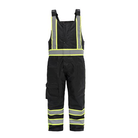 GSS Safety Bibs- Class E Premium Two Tone Poly-Filled Wind Insulated w/multi Pockets- L/XL