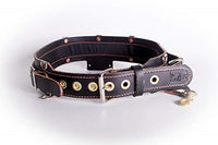 Low Pro Leather Mining Work Belt w/Brass notches IMPORTANT!! READ SIZING CHART BEFORE ORDERING BELT
