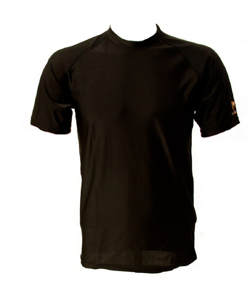 Low Pro,  Black, Plain, Crew Neck, Half Sleeve