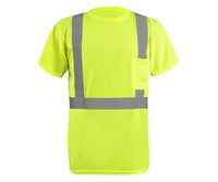 Occunomix ANSI T-shirt w/ Pkt Yellow-LUX-SSETP3