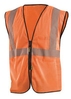 Occunomix High Visibility Value Mesh Standard Zipper Safety Vest