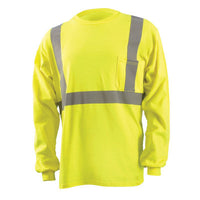 Occunomix Long Sleeve Modacrylic T-Shirt, FR, Class 2, Yellow, 2XLUX-LST2/FR