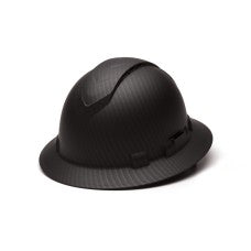 Pyramex Ridgeline Full Brim Hard Hat HP54117V Graphite Pattern Full Brim Style 4-Point Vented Ratchet