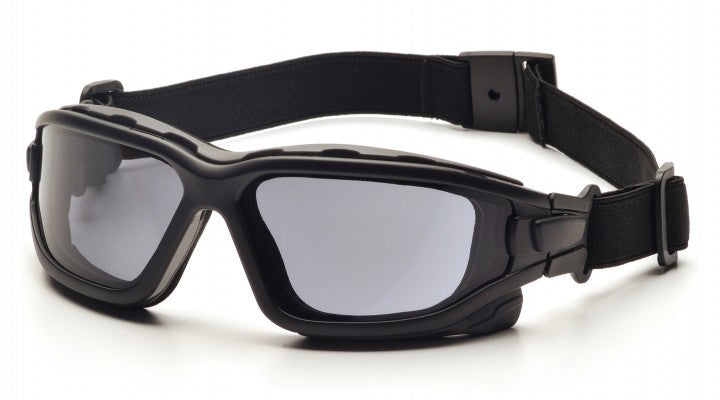 PYRAMEX I-FORCE SB7020SDT Gray Dual Pane H2X Anti-Fog Lens with Black Temples/Strap