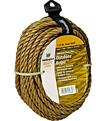 Wellington Rope, Outdoor - Brown 50 ft, 173 lb