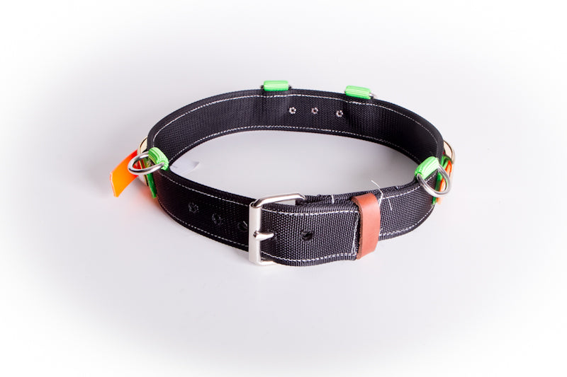 2" Black Nylon Mining Belt w/1" Reflective Side Strap