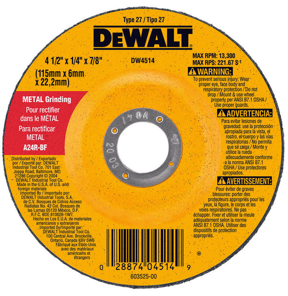 Dewalt 4514 Grinding Wheel