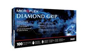 Microflex Diamond Grip Latex Gloves